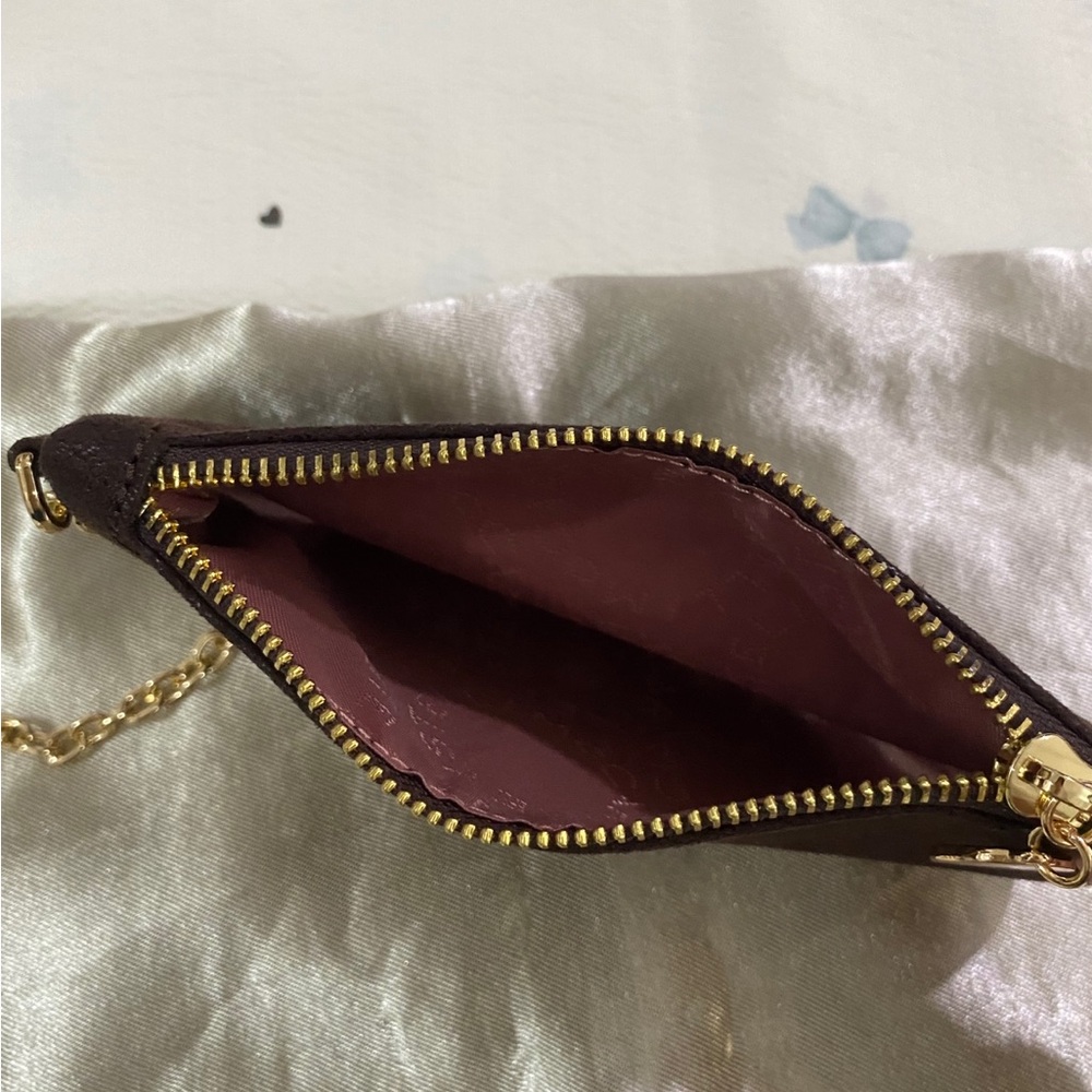 Stella McCartney Dark Brown Faux-Leather Tote with Gold Chain Trim - Picture 10 of 10